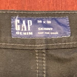 Gap Mens Black Skinny Jeans 38x30